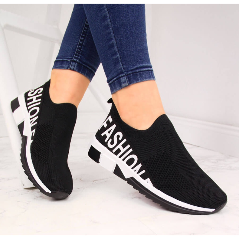 Women's sports socks slip on black Filippo shoes 1 Women's sports socks slip on black Filippo shoes 1