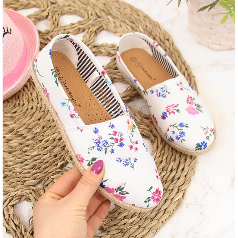 McKeylor's white flower girls' espadrilles 1