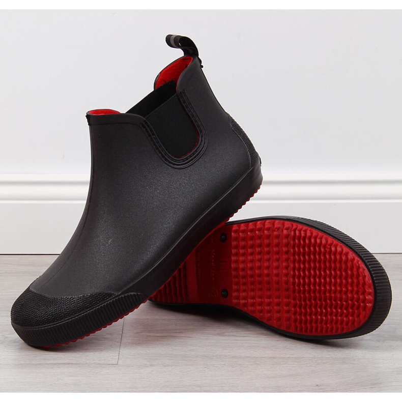 Nordmann Men's black galoshes waterproof Jodhpur boots 1