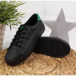 Children's sneakers low eco leather black Big Star DD374147 2
