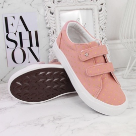 Girls' sneakers with velcro pink stars Atletico 2 Girls' sneakers with velcro pink stars Atletico 2