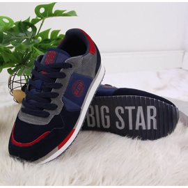 Leather navy blue sports shoes Big Star GG274A055 multicolored 2 Leather navy blue sports shoes Big Star GG274A055 multicolored 2
