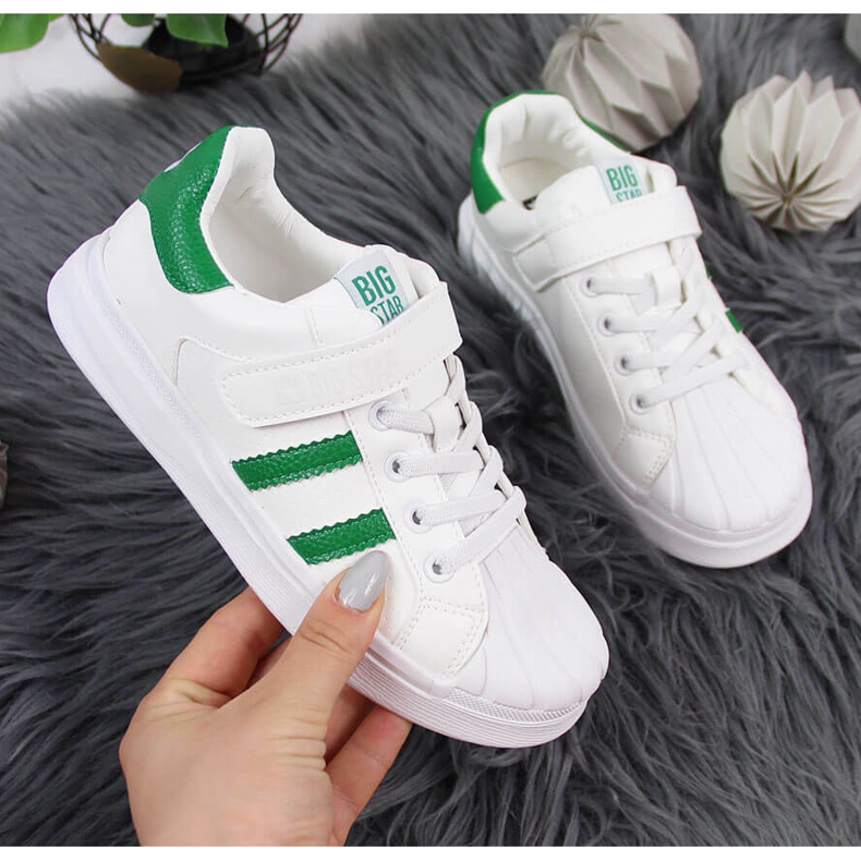 White Big Star GG374019 velcro children's sports shoes 1 White Big Star GG374019 velcro children's sports shoes 1