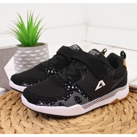 Black American Club children's sports shoes with velcro 2