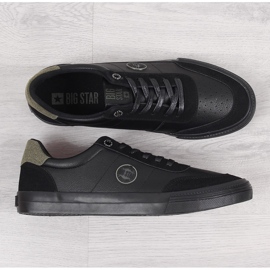 Men's low-top eco leather black Big Star II174008 1