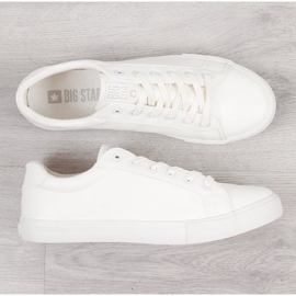 Men's low-top white eco leather Big Star II174028 1