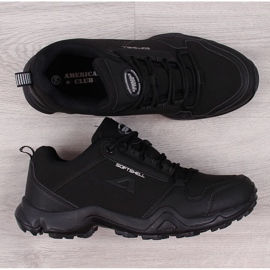 Black American Club waterproof trekking shoes 1