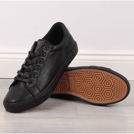 Men's low-top black eco leather sneakers Big Star II174029 1 Men's low-top black eco leather sneakers Big Star II174029 1