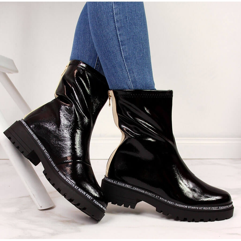 S.Barski Black patent leather boots by S. Barski 1