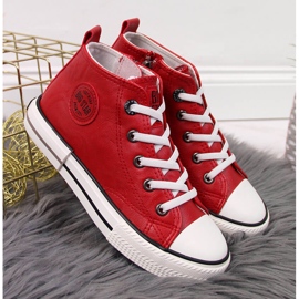 Children's sneakers eco leather red Big Star II374005 2