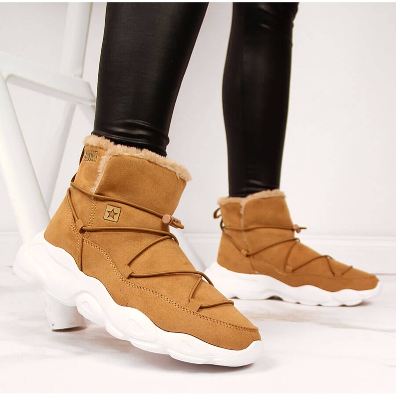 Women's snow boots camel Big Star II274266 brown 2 Women's snow boots camel Big Star II274266 brown 2