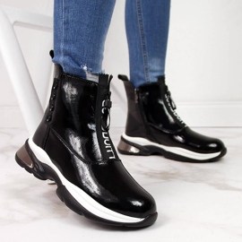 Women's black patent leather sneakers T.Sokolski 2 Women's black patent leather sneakers T.Sokolski 2