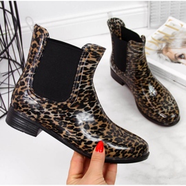 Women's galoshes Chelsea boots leopard brown T.Sokolski 2