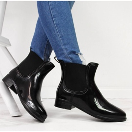 Women's galoshes black lacquered Jodhpur boots T.Sokolski 1