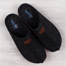 Men's slippers felt black slippers Panto Fino II167010 1