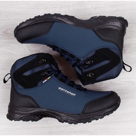 Trekking shoes waterproof warmed navy blue American Club 1