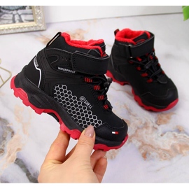 American Club black waterproof children's snow boots 1