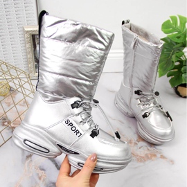 Children's snow boots on the silver platform Tom.m 1