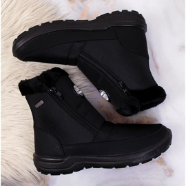 Women's waterproof insulated snow boots black Galop 2