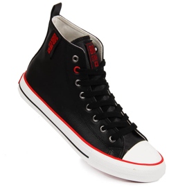 Men's high-top sneakers with black eco leather Big Star JJ174070 1
