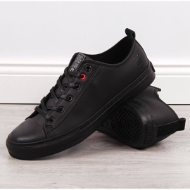 Men's low-top black eco-leather sneakers Big Star JJ174005 1