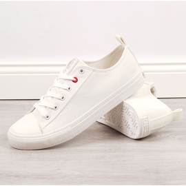 Men's white low-top sneakers Big Star JJ174001 2 Men's white low-top sneakers Big Star JJ174001 2