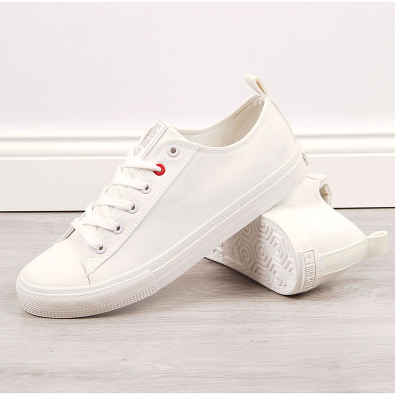 Men's white low-top sneakers Big Star JJ174001 2 Men's white low-top sneakers Big Star JJ174001 2