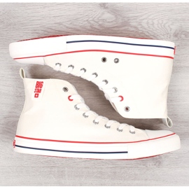 Men's white high-top sneakers Big Star JJ174066 1