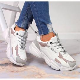 Women's sports shoes on the white platform Big Star HH274255 multicolored 1