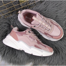 Women's sports shoes on the pink Big Star platform HH274258 1