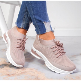 Women's sports shoes, socks, dirty pink Potocki 1 Women's sports shoes, socks, dirty pink Potocki 1