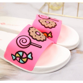 Atletico pink girls' pool slippers 1