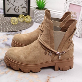 Women's black Jodhpur boots, beige, Filippo 2