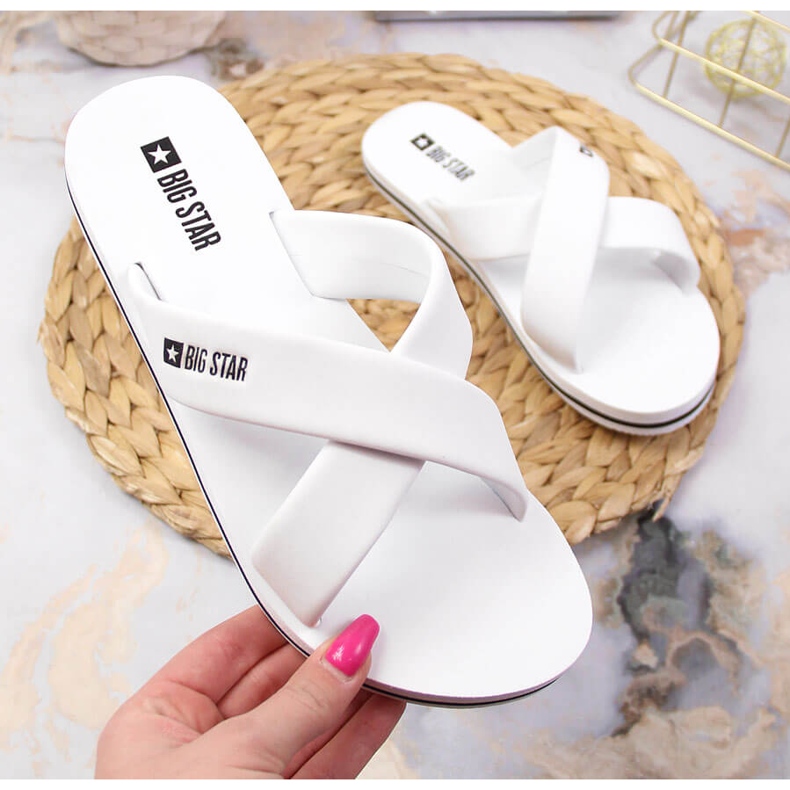 White foam slippers Big Star JJ274A339 1