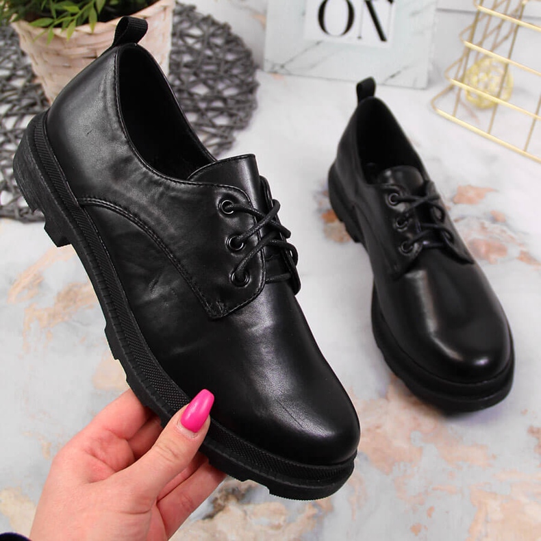 S.Barski Black lace-up shoes by S. Barski 1