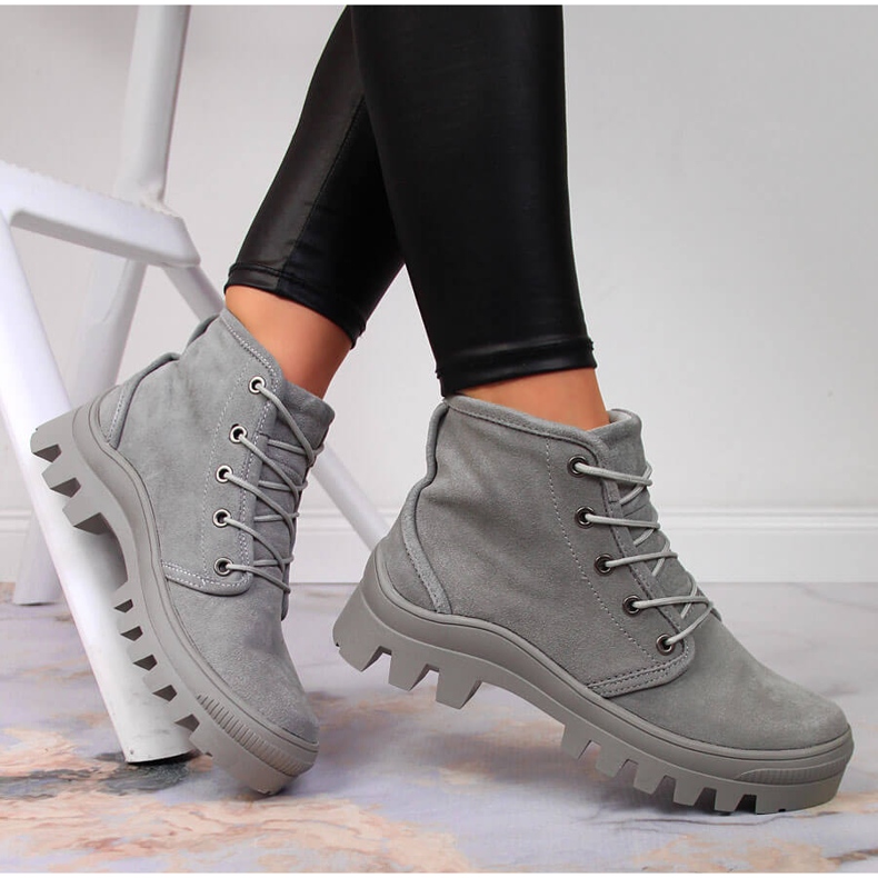 Gray Filippo gray leather women's sneakers grey 1 Gray Filippo gray leather women's sneakers grey 1