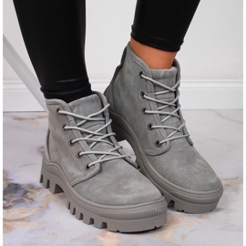 Gray Filippo gray leather women's sneakers grey 2 Gray Filippo gray leather women's sneakers grey 2