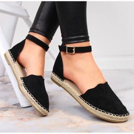 Women's black espadrilles sandals Jezzi 1 Women's black espadrilles sandals Jezzi 1