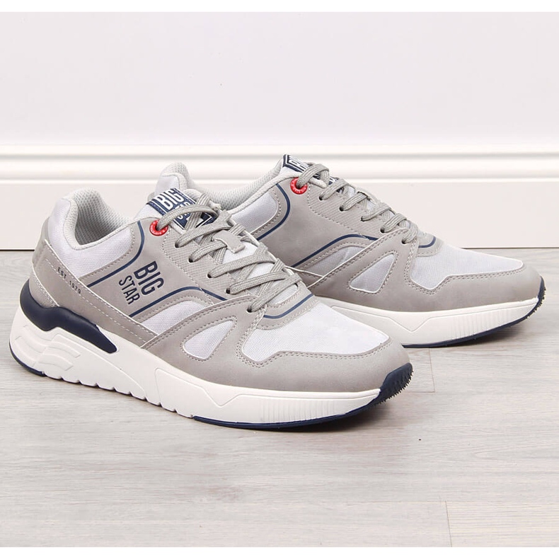 Gray Men's casual sports shoes Big Star JJ174276 grey 1