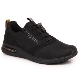 Black Bugatti men's casual shoes 2