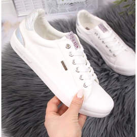 Cross Jeans JJ2R4038C white textile sneakers 1