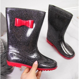 American Club black brocade girls' galoshes 1 American Club black brocade girls' galoshes 1