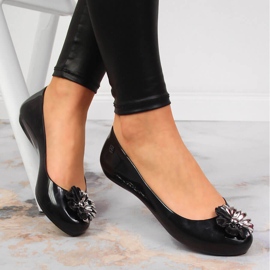 Women's ballerinas meliski with a flower black Zaxy JJ285048 1 Women's ballerinas meliski with a flower black Zaxy JJ285048 1