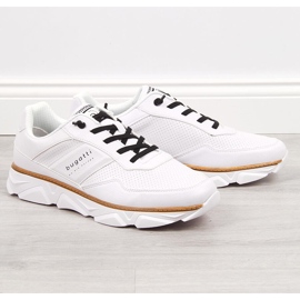 White men's casual sports shoes Bugatti JJ153186 1