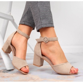 Women's sandals on a beige Vinceza post 2