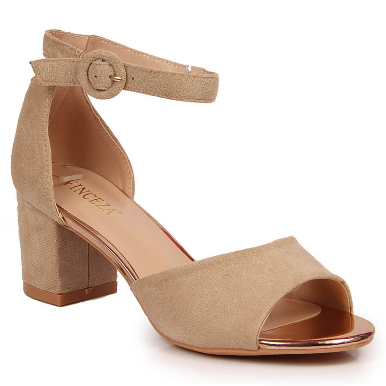 Women's sandals on a beige Vinceza post 1