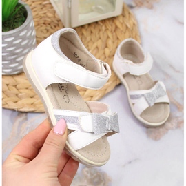 S.Barski Velcro white sandals for a girl S. Bararski 1 S.Barski Velcro white sandals for a girl S. Bararski 1