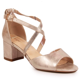 Women's sandals on the gold post by Sergio Leone golden 1