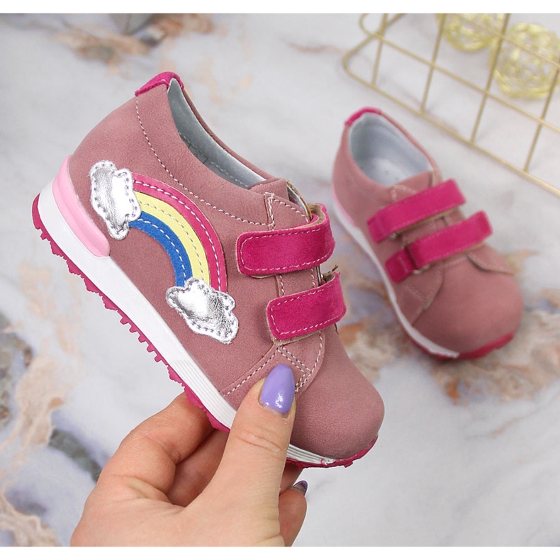 Girls' shoes with velcro lila Kornecki 6775 purple multicolored 1