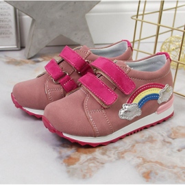 Girls' shoes with velcro lila Kornecki 6775 violet multicolored 2 Girls' shoes with velcro lila Kornecki 6775 violet multicolored 2